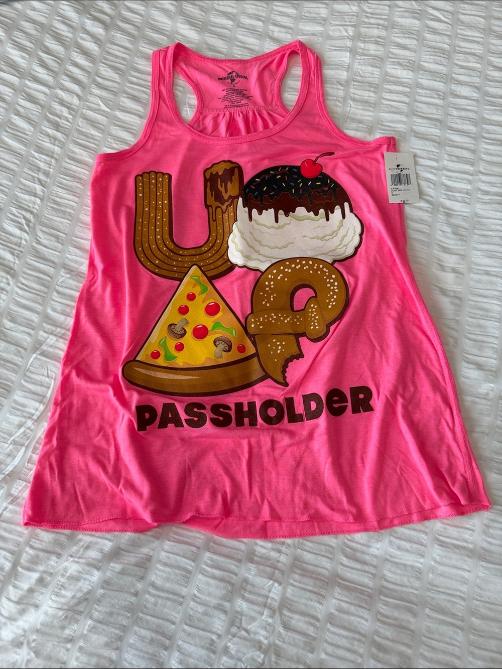 Universal Bright Pink Racerback Tank UOAP Snacks
